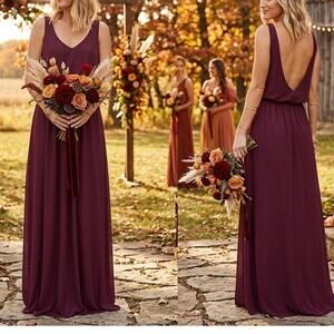 Show Me Your Mumu Kendall Maxi Dress Merlot Burgundy Bridesmaid XXS NWT